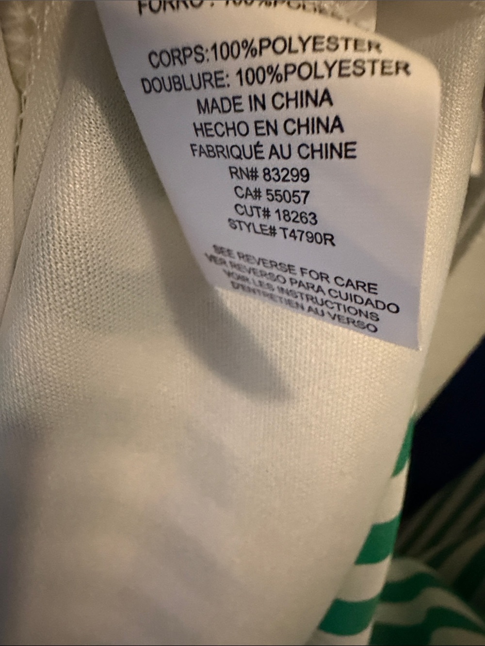 NWT Women’s Tash + Sophie Anthropologie Green & White Striped Midi Dress Size 12 - Picture 16 of 16